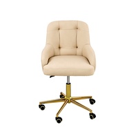 Tabouret de coiffeur réglable pivotant sur roulettes, chaise de salon de beauté