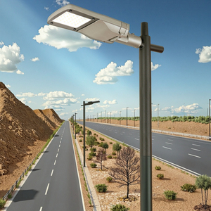 Sunle SLR06-110-100W AC 100-240V 알루미늄 합금 IP65 LED 도로 야외 가로등 130lm/w - Product Image 1