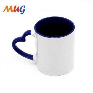 Tazas de Café Blancas para Sublimación de 11 oz al por Mayor, Tazas Personalizadas <span class=keywords><strong>con</strong></span> Logotipo, Tazas de Sublimación <span class=keywords><strong>con</strong></span> Asa de Corazón - Product Image 4