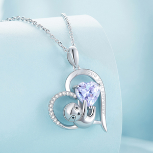Collar con Colgante de Cobre en Forma de Corazón con Circonita Cúbica, Plateado en Plata, Estilo Romántico, Joyería Unisex para Uso Diario - Product Image 2