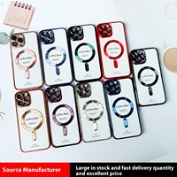 Pour iPhone 16 Galvanoplastie CD Texture Anti-Poussière Téléphone Cas Queue pour Magnétique Couverture Souple XR Mobile Téléphone Cas