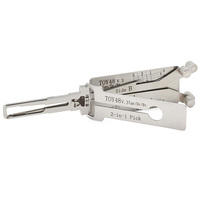 Outils de serrurier 32 pièces Lishi 2-en-1 : Outil de crochetage et de décodage automobile avec coupe-clés Lishi, emballage en boîte