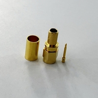 Conector Coaxial RF SMA Macho (plug) para Cable H155 LMR240 CNT240