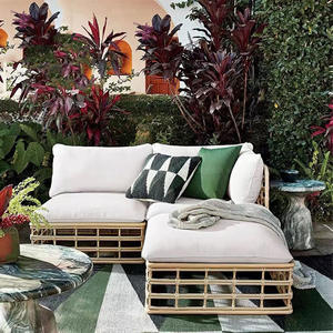 Muebles de Exterior Modernos, Combinación de Sofá de Ratán para Patio, Villa, Hotel, B&B, Balcones, Terrazas y Jardines - Product Image 4