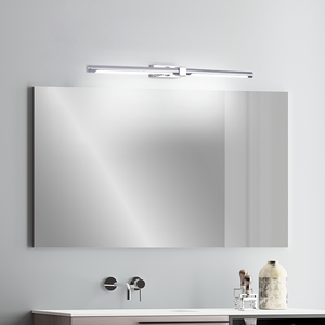 Modern Wall Mount <b>Vanity</b> <b>Mirror</b> Lamp IP44 Rated Aluminum Chrome Finish LED Dimmable High CRI Adjustable Color Temp 3-Year - Product Image 4