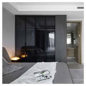 Armario Espacioso con Puertas de Vidrio y Cajones Integrados para una Organización Óptima, Venta al por Mayor de Fábrica, Armario Moderno en Forma de L Personalizado - Product Image 6