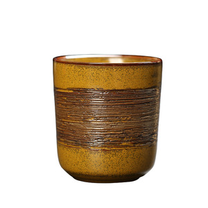 Tazas de Cerámica Hechas a Mano, Taza de Té Kung <span class=keywords><strong>Fu</strong></span>, Multi-Estilo, Retro, Esmalte de Hierro, Cerámica Rústica, Taza de Café Japonesa - Product Image 3