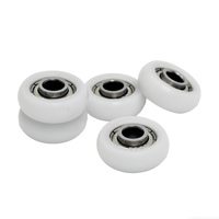 Roulement à rouleaux circulaire en plastique POM haute précision résistant à l'usure 5x18x6mm, poulie pour rail de porte et fenêtre coulissante