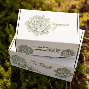 Caja de Cartón Corrugado Blanca Personalizada, <span class=keywords><strong>Cajas</strong></span> de Envío de Cartón con Marca, Solución de Embalaje para Plantas, Regalos, Venta al por Menor y Envíos Postales - Product Image 1