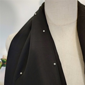 1234 #   ผ้าคลุมฮิญาบชีฟองประดับมุกสีขาวสุดน่ารักสำหรับสาวมุสลิม ขายดีที่ดูไบ - Product Image 5