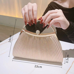 New Rhinestone <b>Handbag</b> Purse <b>Silver</b> Clutch Purses for Women,Evening Shoulder Purse Bling Crystal Bag - Product Image 5