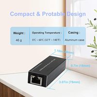 Adaptador USB 3.0 a SFP Gigabit Ethernet - Mini Tarjeta de Interfaz de Red Compatible con Windows/macOS/Linux, Full/Half Duplex