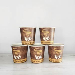 แก้วกระดาษแบบกำหนดเอง ขนาด 4 ออนซ์ ผนังชั้นเดียว สำหรับกาแฟร้อน พิมพ์ลายครั้งเดียว เหมาะสำหรับงานปาร์ตี้หรือซื้อกลับบ้าน - Product Image 4
