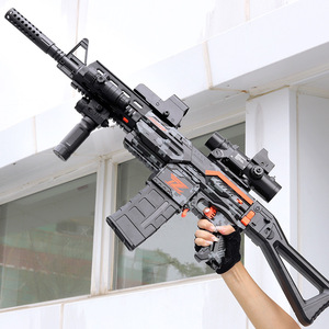 Blaster électrique automatique M416 à balles souples, pistolet mitrailleur longue portée, jouet pour garçons, modèle de simulation AK47 à alimentation par le bas - Product Image 3