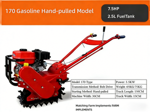 Motoculteur chinois à moteur thermique <span class=keywords><strong>pour</strong></span> le travail du sol, <span class=keywords><strong>micro</strong></span>-<span class=keywords><strong>tracteur</strong></span> à chenilles à essence <span class=keywords><strong>pour</strong></span> la culture des terres - Product Image 3