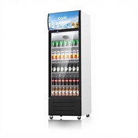 Vitrines réfrigérées pour boissons, armoires de conservation à porte simple, refroidissement par air