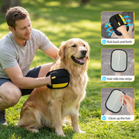Gant électrostatique réutilisable pour enlever les poils d'animaux, lavable, pour chien, chat, canapé, meubles, vêtements, sièges de voiture