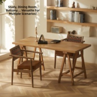 Fauteuil commercial de luxe avec structure en bois massif, fauteuil d'appoint large pour personnes âgées, chaise de salle à manger style Wabi-Sabi pour restaurant