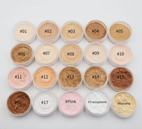 Poudre libre mate en gros à faible MOQ, longue tenue, contrôle du sébum, poudre fixatrice de maquillage rose mat
