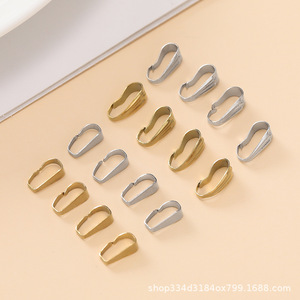 Stainless Steel Pendant <b>Clips</b> Mixed Shapes For Necklace Making DIY Jewelry Accessories Wholesale - Product Image 3