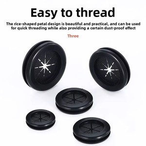 Manufacturer Cross Shaped Cable protection <b>Ring</b> Eco Friendly Double Sided Flame Retardant Cable Gland Dustproof <b>Rubber</b> <b>Ring</b> - Product Image 2