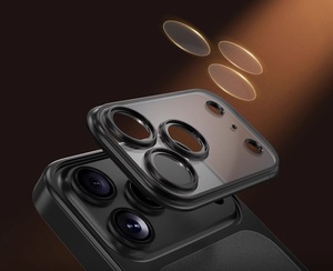 Cho <span class=keywords><strong>Iphone</strong></span> 17 16 15 Sang Trọng Siêu Mỏng Mạ Điện Matte Trong Suốt Chống Sốc Ống Kính Bảo Vệ Điện Thoại Trường Hợp - Product Image 4