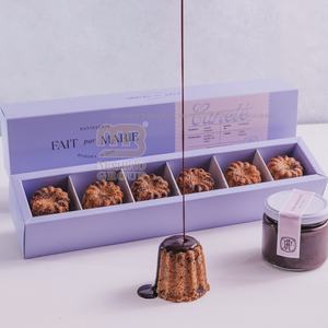 Tienda de repostería personalizada <span class=keywords><strong>2</strong></span> <span class=keywords><strong>3</strong></span> pulgadas Canele Cake <span class=keywords><strong>Box</strong></span> Cut Packaged <span class=keywords><strong>Box</strong></span> Mousse Mil capas Mini Postre Cajas de embalaje de alimentos - Product Image 2