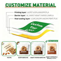 Sacs d'emballage personnalisés de luxe réutilisables pour bonbons en forme de champignon, sachets Mylar anti-odeur à motif de dessin animé 3,5G avec fermeture éclair