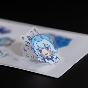 สติกเกอร์ไวนิลพิมพ์ลายการ์ตูนน่ารักแบบกำหนดเอง ขายส่งสติกเกอร์ใส PVC แบบแผ่น - Product Image 4