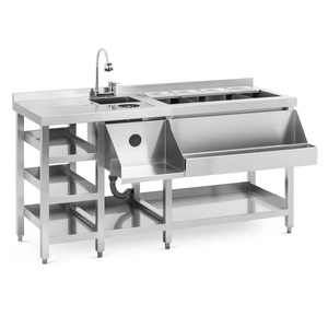 Commercial Stainless Steel Cocktail <b>Bar</b> Station Commercial Kitchen Equipment Other Hotel Other Hotel Restaurant Supplies - Product Image 2