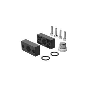 Festo LRBAS-1/4-D-MINI 525033 Pneumatic <b>Mounting</b> <b>Block</b> Fittings Accessory - Product Image 1