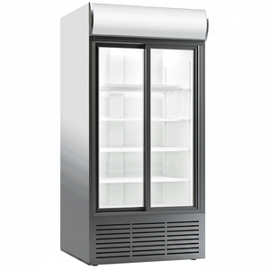 Refrigerador Comercial Vertical Klimasan S1000 de 948 L con 2 Puertas Corredizas, Enfriamiento por Aire, Descongelación Automática y Certificación CE para Exhibición de Bebidas - Product Image 2