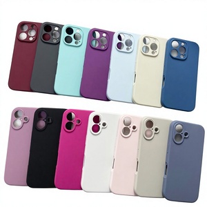 Funda de Silicona Líquida de Lujo para Teléfono APPLE <span class=keywords><strong>iPhone</strong></span> <span class=keywords><strong>11</strong></span> 13 12 14 15 16 17 Mini Pro Max, Fundas Protectoras Antigolpes - Product Image 1