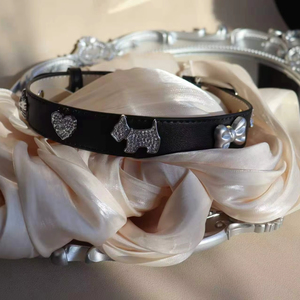 Nuevo <span class=keywords><strong>collar</strong></span> de cuero de lujo para mascotas, desmontable y reemplazable, con accesorios, <span class=keywords><strong>collar</strong></span> personalizable para mascotas, artículos para mascotas - Product Image 1