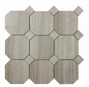 <span class=keywords><strong>Carrelage</strong></span> de salle de bain en marbre, mosaïque octogonale, <span class=keywords><strong>carrelage</strong></span> en pierre blanche Bianco Carrarra, <span class=keywords><strong>carrelage</strong></span> de sol noir <span class=keywords><strong>et</strong></span> blanc, crédence - Product Image 5