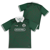 Jersey de Fútbol de Poliéster Totalmente Personalizable con Diseño de Sublimación y Cuello