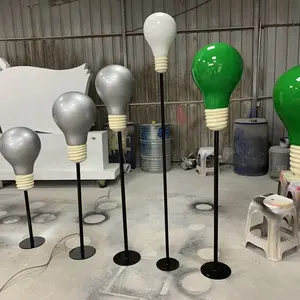 Light bulb statue custom factory Outdoor and indoor sculpture decoration props Restaurant art Resin crafts