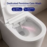 Bidet intelligent sur pied MWD avec couvercle à ouverture/fermeture automatique par capteur de pied, chauffage instantané, siège chauffant – Idéal pour projets hôteliers de luxe