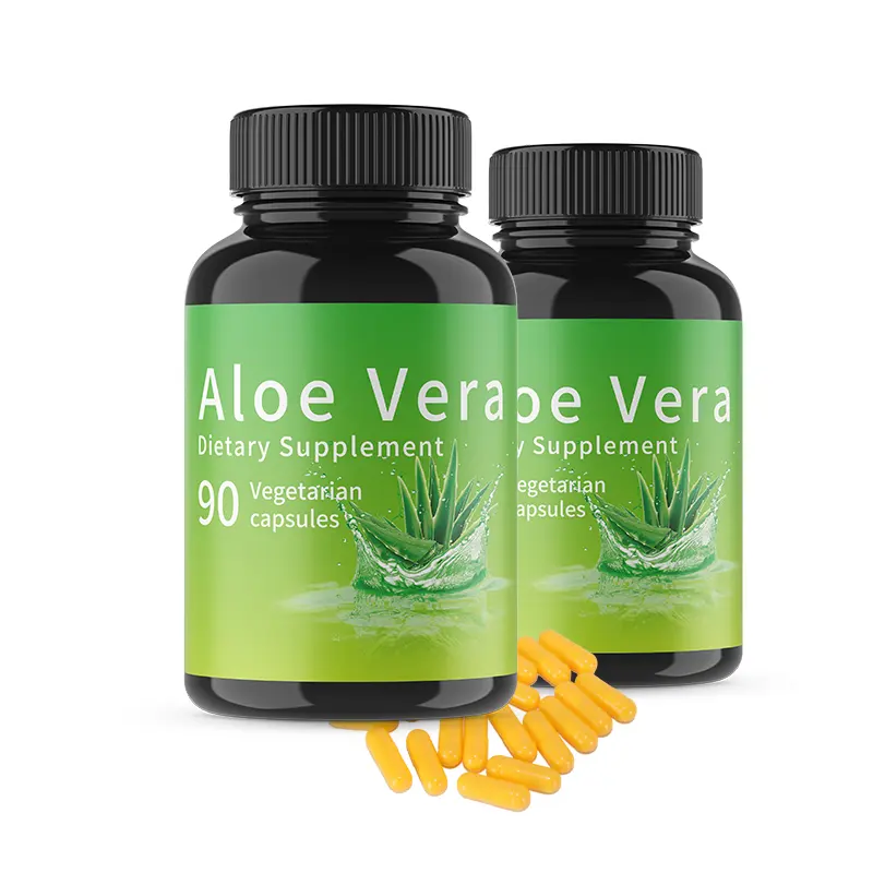 OEM üretici tedarik diyet bitkisel takviyesi Aloe Vera özü kilo kaybı yağ yakma Aloe Vera kapsül