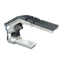 Table d'opération électro-hydraulique en alliage d'aluminium à 5 sections avec plateau en fibre de carbone et capacité de charge de 350 kg pour la chirurgie