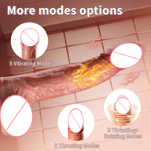 Kit de moules de luxe pour godemiché vibrant automatique en silicone de haute qualité, long et épais, avec fonction de pulvérisation, pour femmes, jouets sexuels - Product Image 3