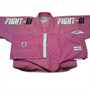 Kimono de karaté/kumite léger pour femme adulte, 100 % coton, uniforme d'arts martiaux avec logo frontal et ceinture blanche - Product Image 2