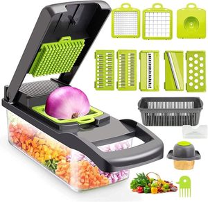 16 in 1 Handheld Veggle Slicer Kitchen Manual Multi Functional Custom Potato <b>Vegetable</b> <b>Chopper</b> - Product Image 2