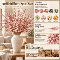 Branche de saule artificielle effet givré, bourgeon de saule faux, brindille séchée artificielle pour décoration florale de mariage et de maison, vente en gros
