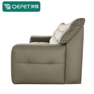 Canapé-<span class=keywords><strong>lit</strong></span> électrique rétractable convertible en cuir véritable pliable inclinable multi-usages Home cinéma meubles de salon - Product Image 5