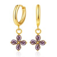 Anting Baja Tahan Karat 316L untuk Wanita dengan Batu Zirkonia Berkilau Perhiasan Fashion Minimalis Hipoalergenik untuk Pemakaian Sehari-hari