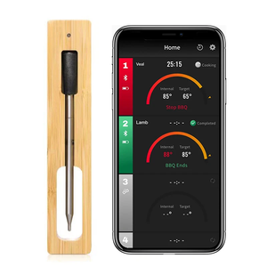 <span class=keywords><strong>Thermomètre</strong></span> à viande <span class=keywords><strong>sans</strong></span> <span class=keywords><strong>fil</strong></span> pour four, grill, <span class=keywords><strong>barbecue</strong></span>, fumoir, cuisine, <span class=keywords><strong>thermomètre</strong></span> numérique intelligent Bluetooth pour <span class=keywords><strong>barbecue</strong></span>, jauge de température - Product Image 2