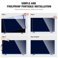 Klare hängende Anti-Blaulicht-Displays chutz platte für 32 40 50 55 60 65 70 75 80 85 Zoll TV-Acryl-Displays chutz filter
