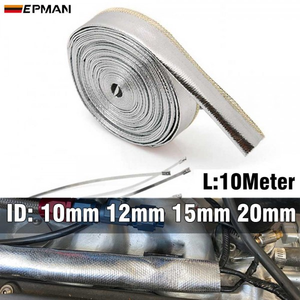 ADDCO EPMAN Gaine de protection thermique de 10 mètres, gaine isolante pour câbles, tuyau, enroulement, tube, diamètre intérieur 10 mm, 12 mm, 15 mm, 20 mm, EP-WRGZ - Product Image 2