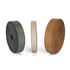 Môi trường thân thiện với màu xanh lá cây và tái chế rPet tái sinh Nylon tùy chỉnh tái chế dây đai màu đen Webbing - Product Image 6